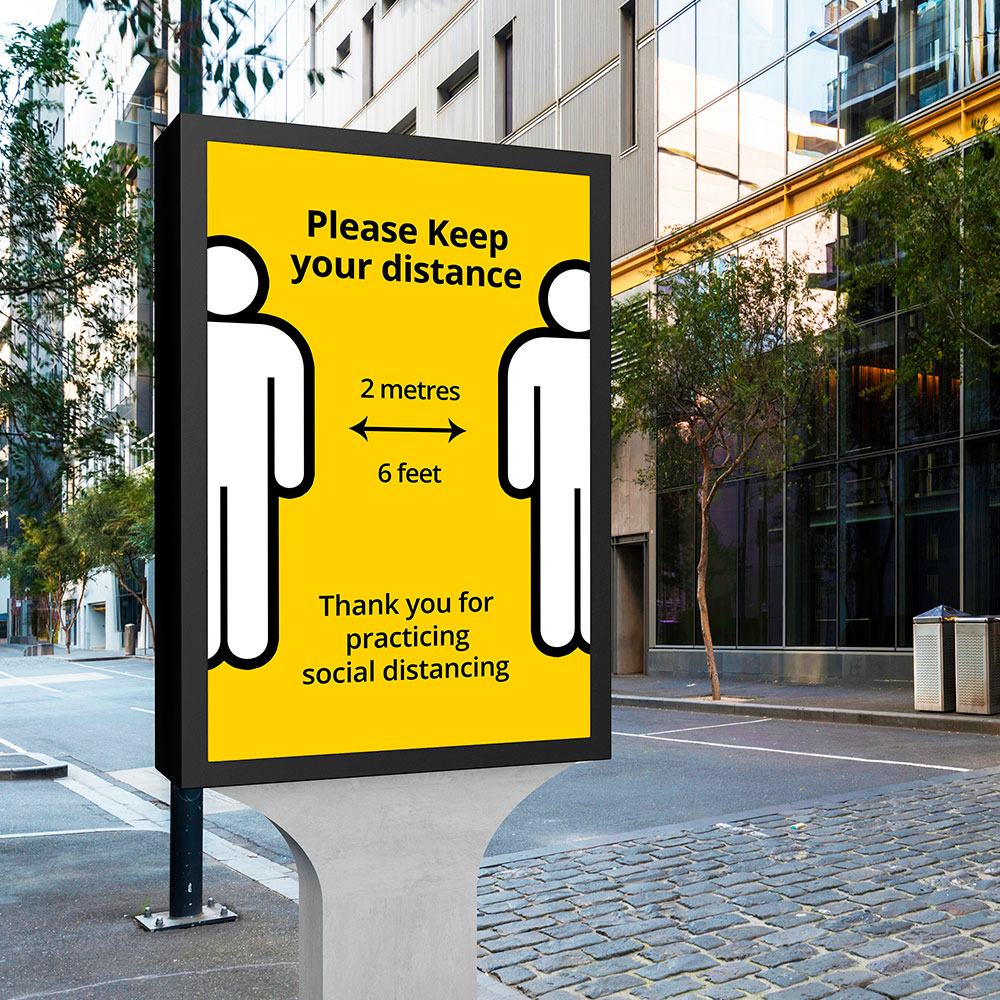 A2 Posters - "Keep Your Distance"